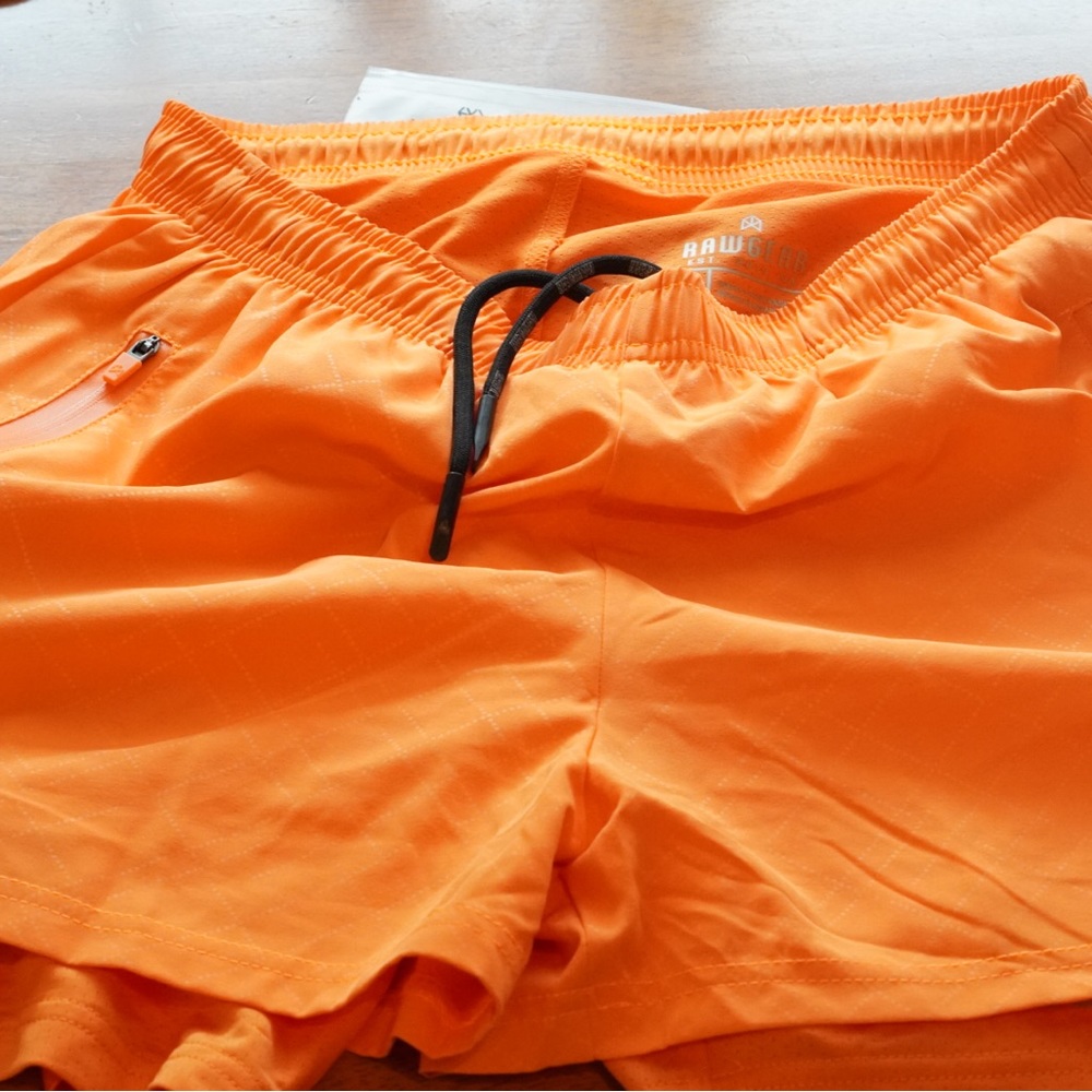 Sunburst Orange Rawgear Lifting Shorts